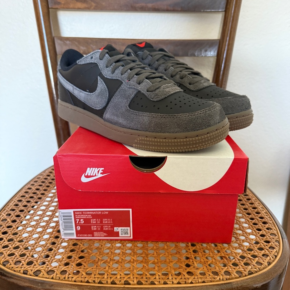 Nike Terminator Low  Black and Gray Men’s 7.5 new in box